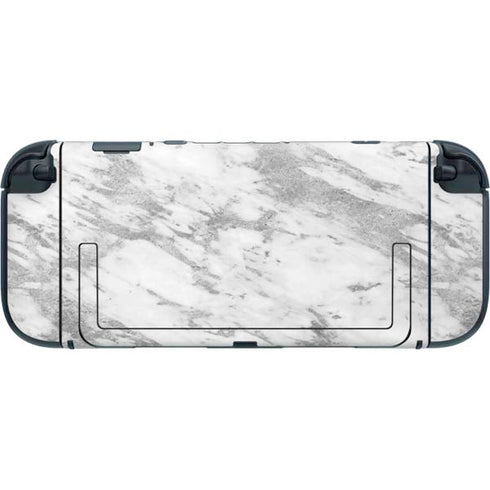 Silver Marble Nintendo Switch 2 (2025) with Joy-Con Skin